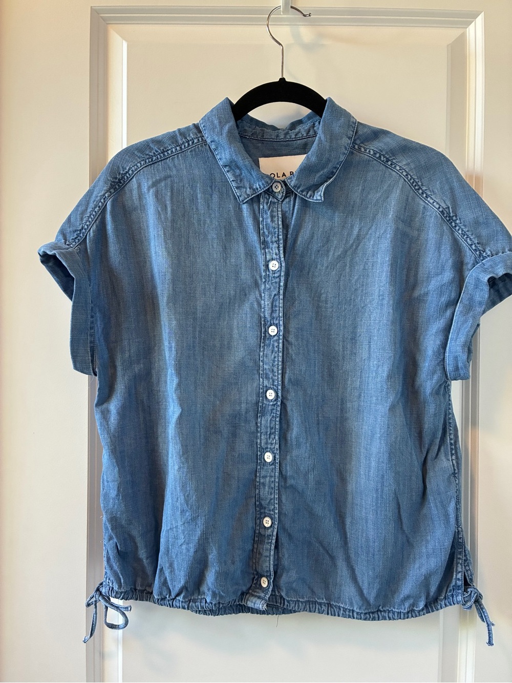 Chambray button down with ties